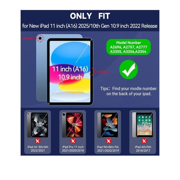 Apple iPad 10/11 generation  Heavy Duty iPad Case | Built-in Stand - Shockproof - Picture 5 of 5